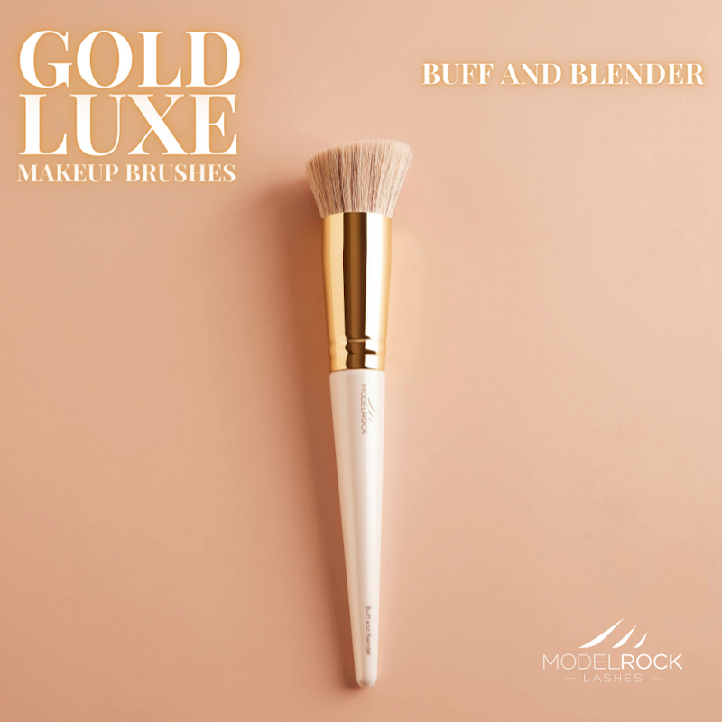 MODELROCK GOLD LUXE Makeup Brush - Buff and Blender